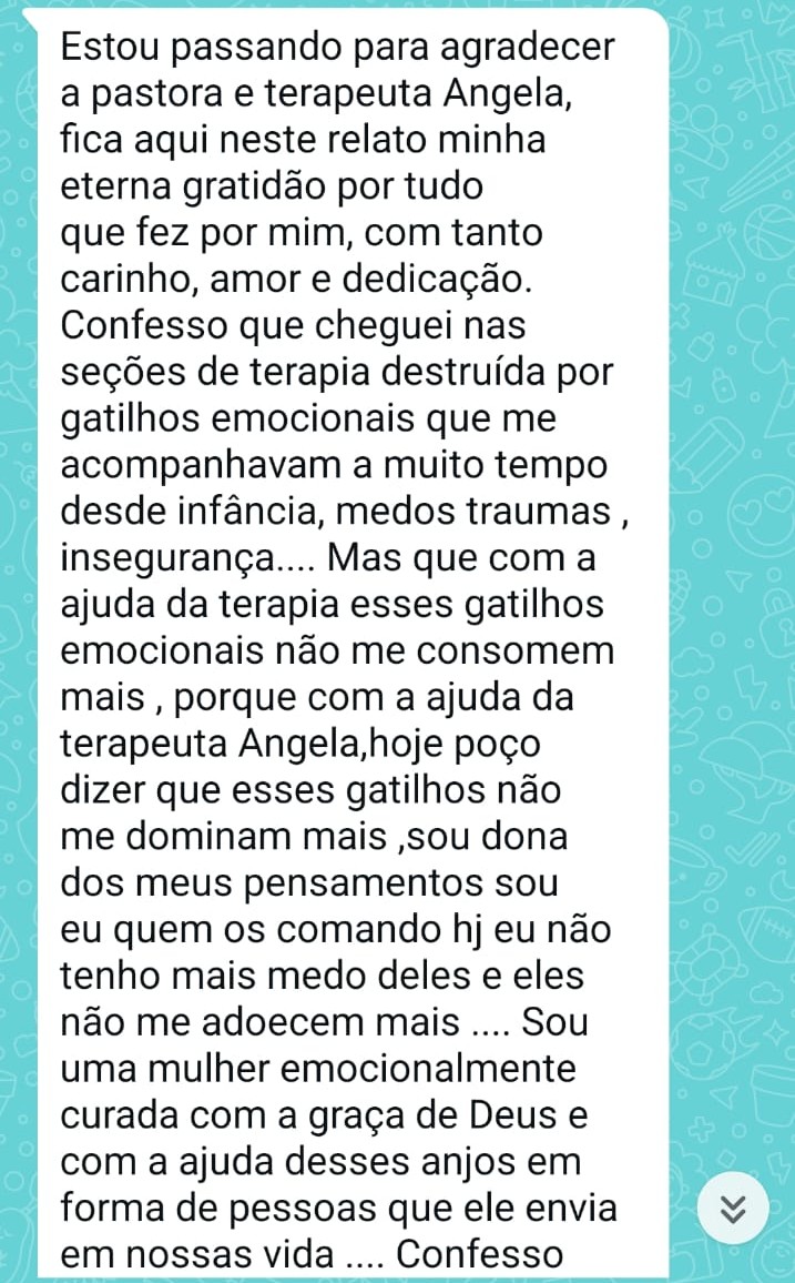 Print de depoimento no WhatsApp 2