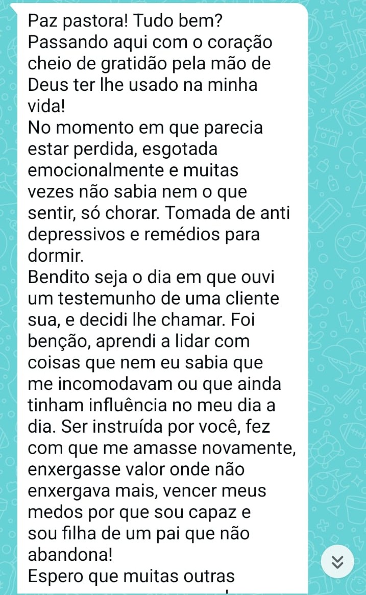 Print de depoimento no WhatsApp 3